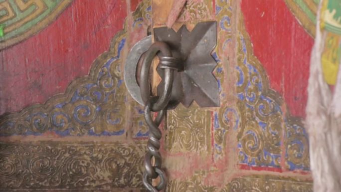 精致门锁古老铜锁