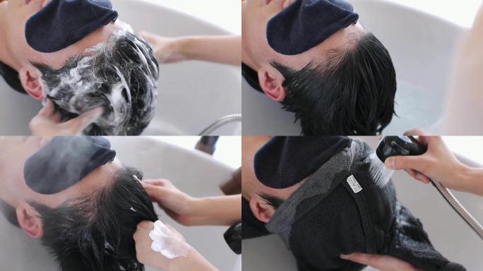 男士洗头头皮护理