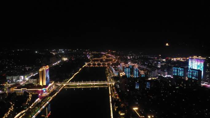 丽水龙泉溪夜景【4K】