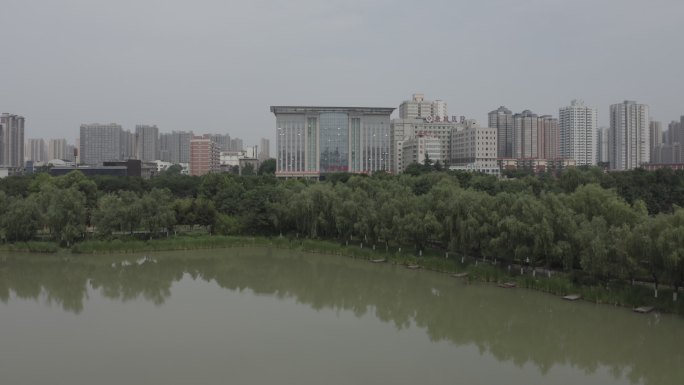西安中国铁建大楼航拍4K西安中铁建