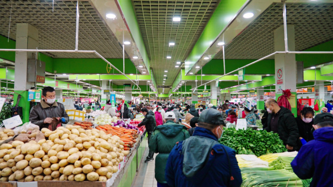 菜市场 蔬菜水果 生鲜超市
