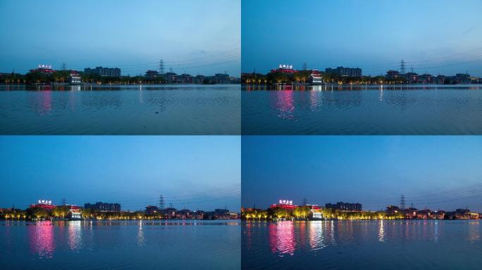 北京高碑店蓝色夜空