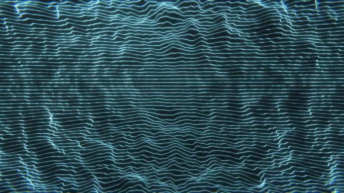 科技线条数字流动海浪