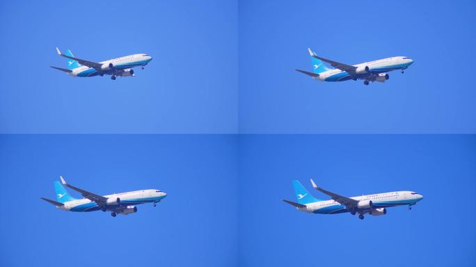 4K飞机航班 飞机降落 厦门航空视频