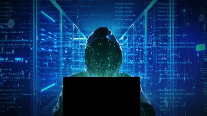 计算机网络黑客在服务器机房盗取数据资料