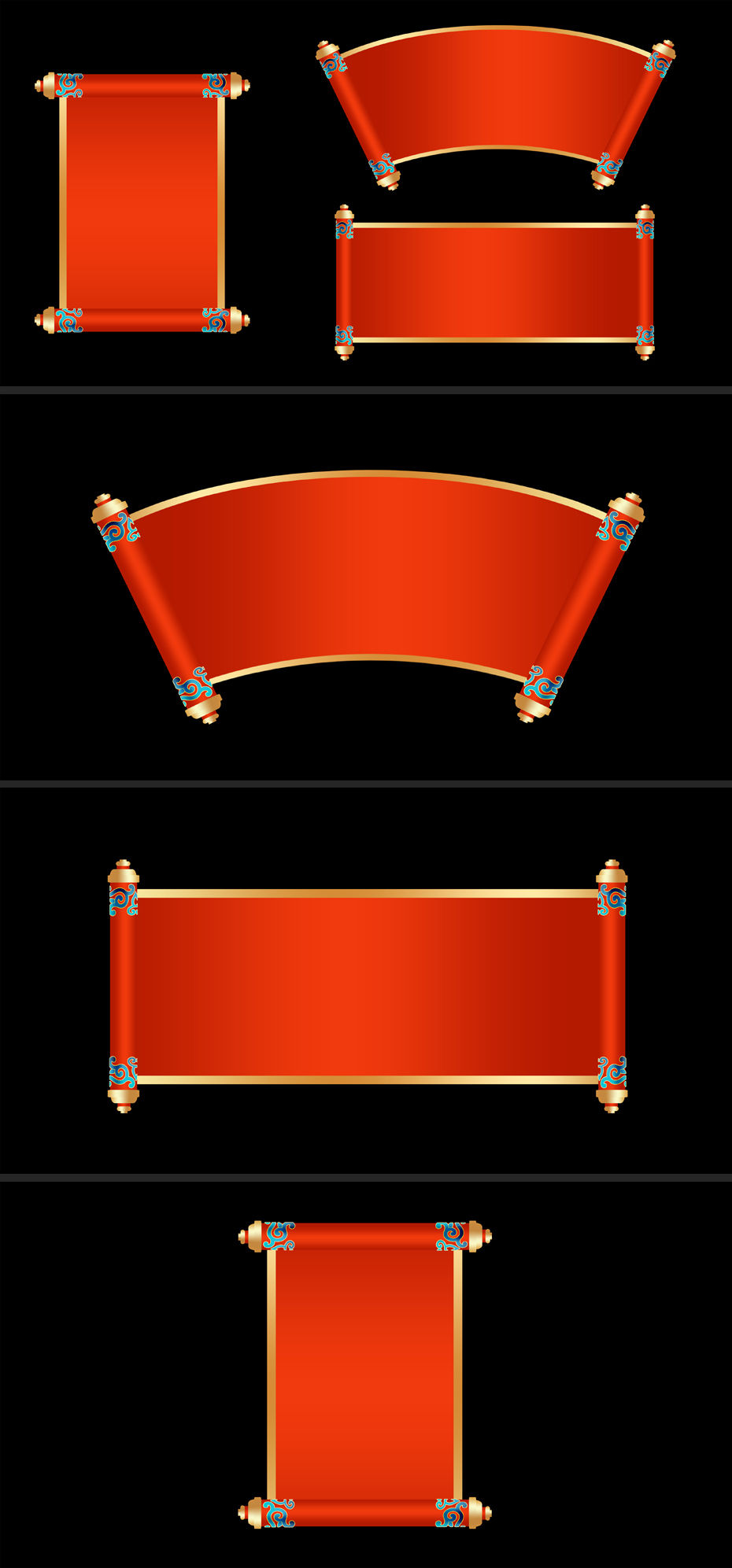 4k卷轴画轴打开动画3款【通道】_其他下载(编号:6887380)_其他_光厂(v