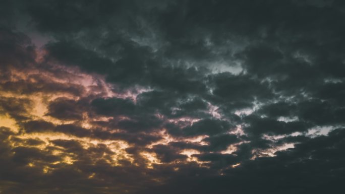 天空延时 魔幻天空 暴风雨天空