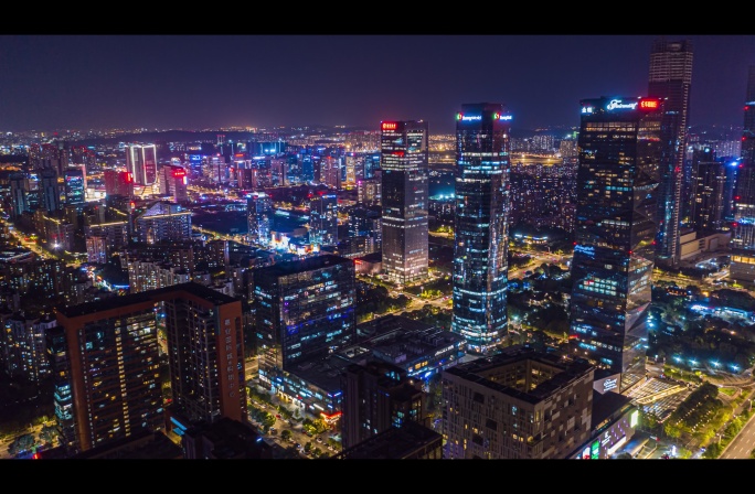 南京河西夜景