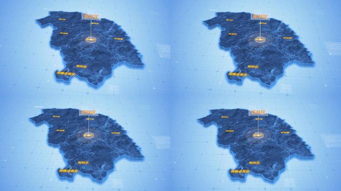 大兴安岭地区新林区三维科技地图