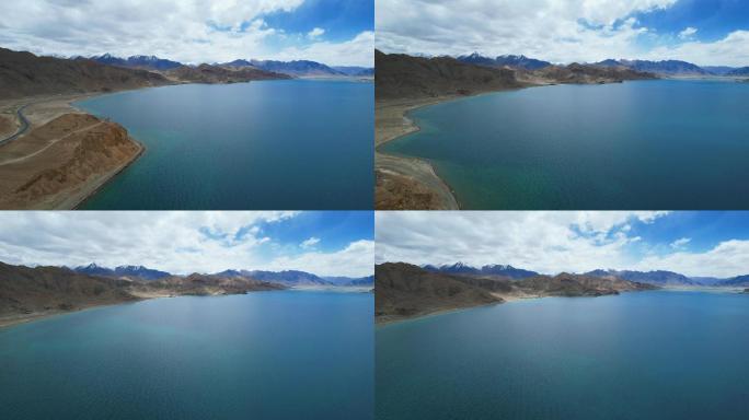 西藏阿里班公湖航拍视频