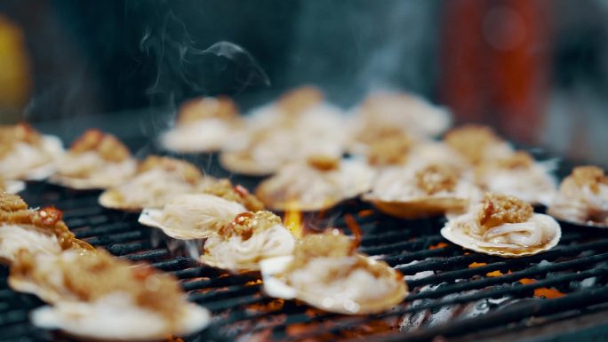 中国东北辽宁沈阳夜市街头美食烧烤