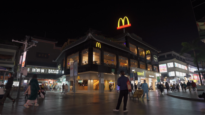 深圳东门麦当劳夜景