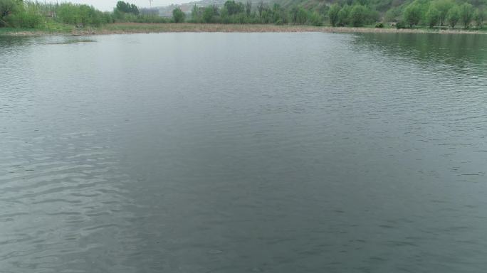 西安雁鸣湖航拍4K曲江生态西安公园