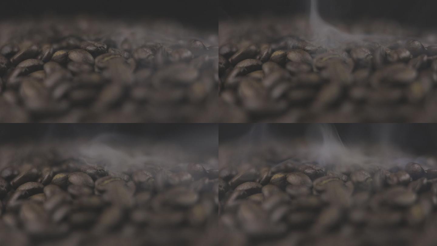 咖啡豆烘焙焦香四溢