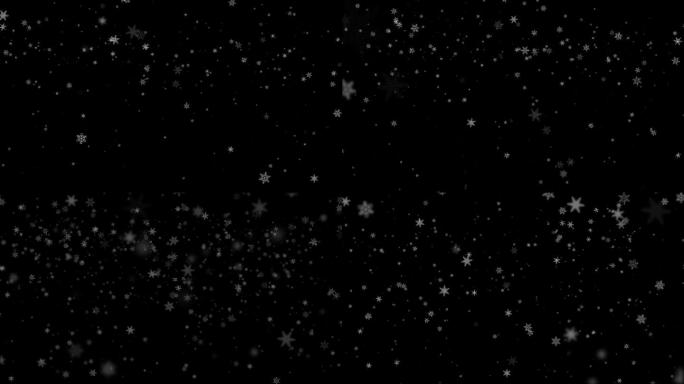 【Alpha透明】下雪背景雪花飘落带通道
