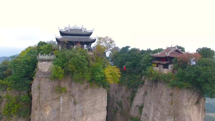 江油窦圌山及铁索飞渡场景航拍224