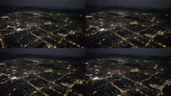 台州温岭夜景延时摄影航拍DJI_0375