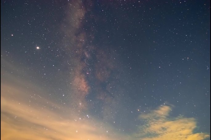 星空星河银河延时实拍