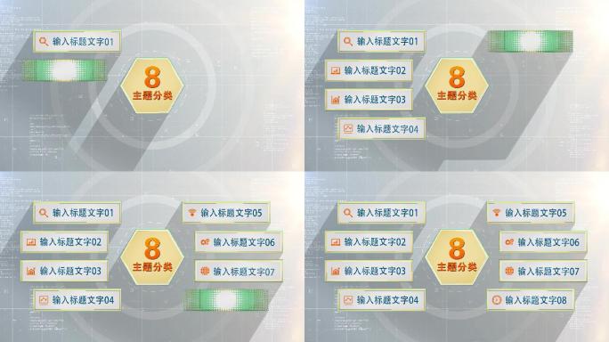 八大类8个方面8个分支8个板块8科技分类