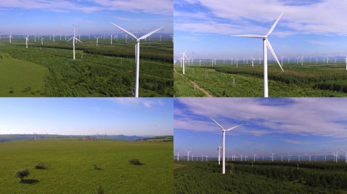 塞罕坝新能源风力发电4k