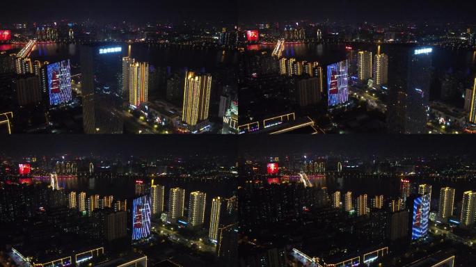 临沂北京路南坊夜景航拍