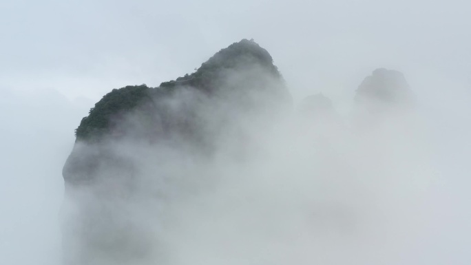 高山山川云雾风光雨后江郎山