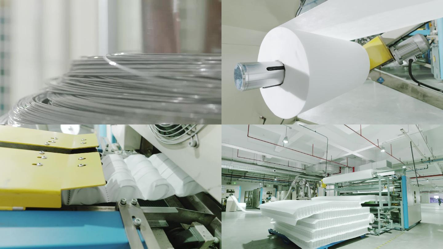 高端自动化弹簧床垫生产车间席梦思生产供应