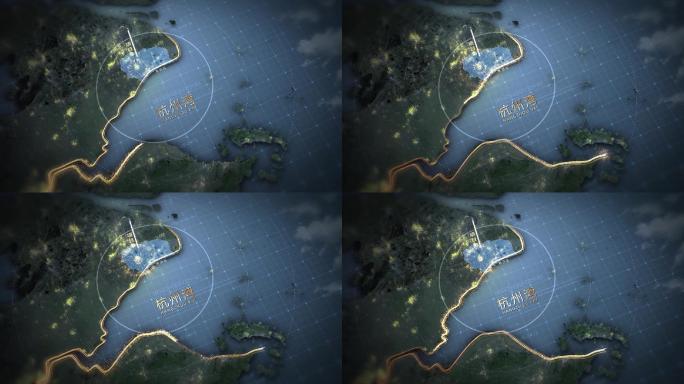 AE杭州湾地图区域模板