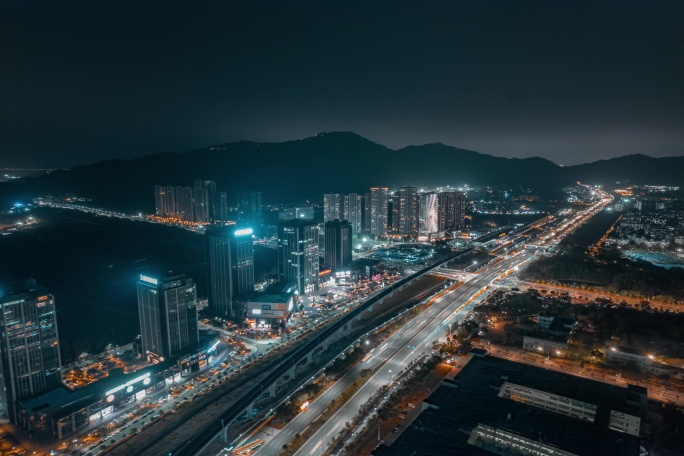 唐家湾夜景延时/珠海夜景延时/金琴快线