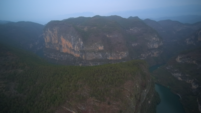 瞿塘峡巫峡航拍