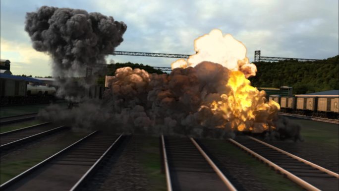 火车站轰炸