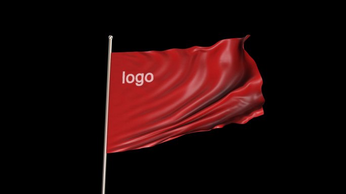 红旗AE三维空间可换logo可加素材