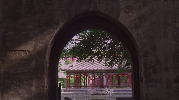 北京名胜恭王府宅邸 后花园
