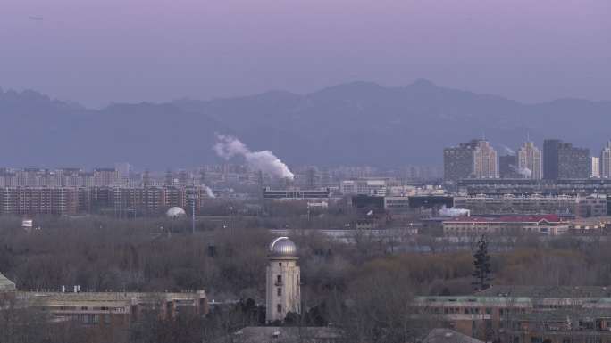 北京清华大学天文台晨曦