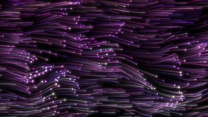 紫光飘动粒子流