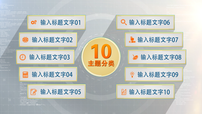 十大类10个板块分支数据图表图形信息分类