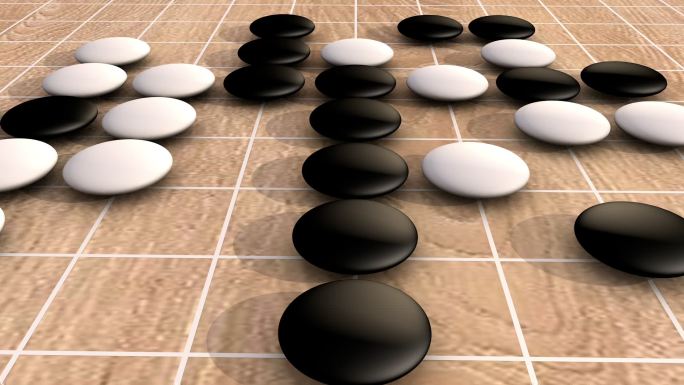 原创围棋棋盘光影