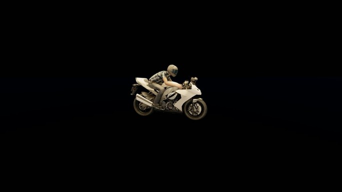 摩托车展示动画