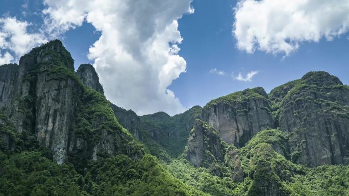 各类山峰蓝天白云延时