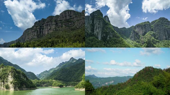 各类山峰蓝天白云延时