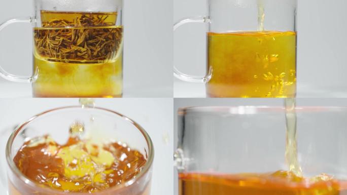 红茶茶叶茶艺茶山茶园泡茶沏茶冲茶制茶