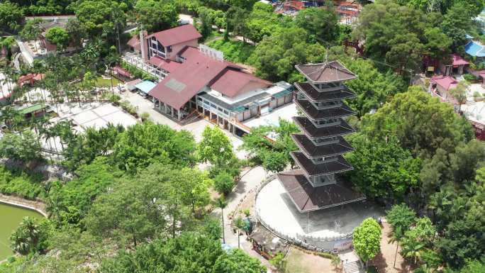 航拍福建莆田凤凰山公园