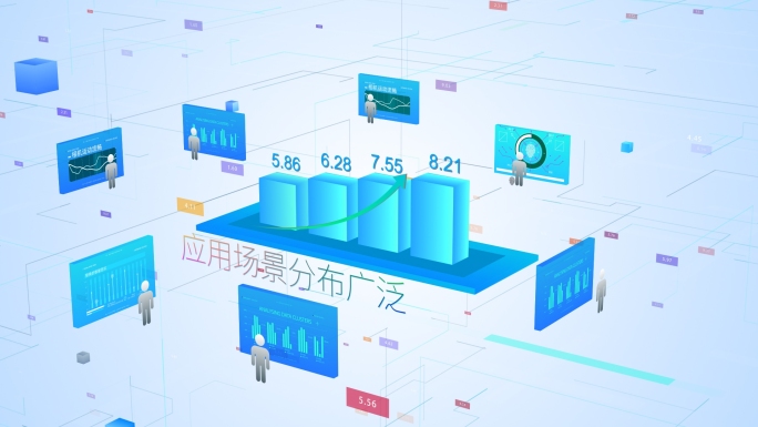 简洁白色干净科技企业几何MG动画AE模板