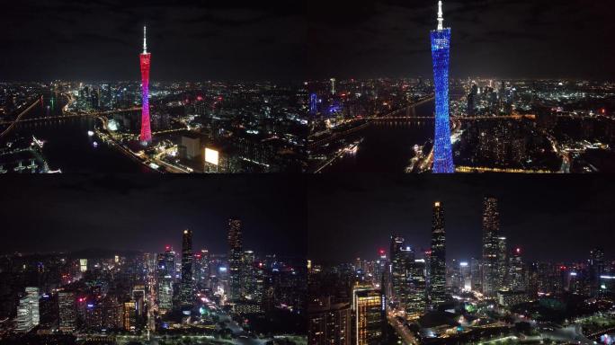广州塔珠江新城夜景