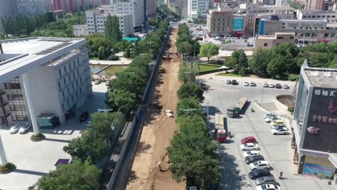 城市道路改造工程铺设管道