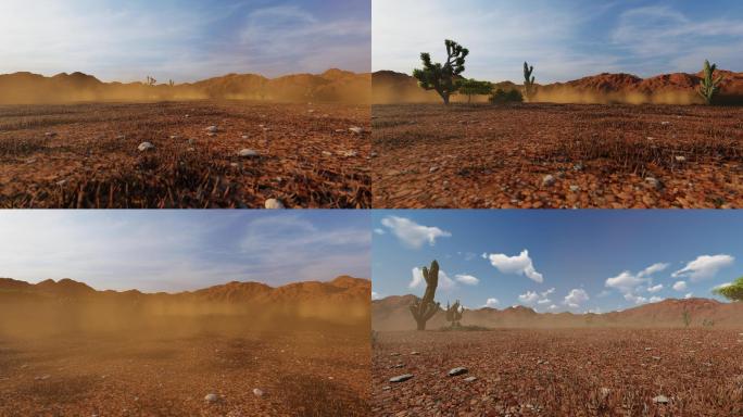 环境恶化穿越荒漠戈壁