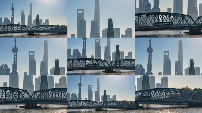 【4K】上海外白渡桥延时合集