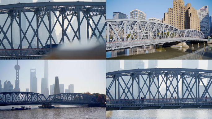 【4K】上海外白渡桥视频合集