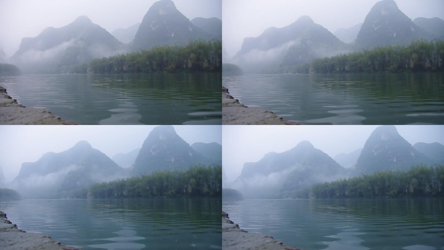 山水风景河流波浪