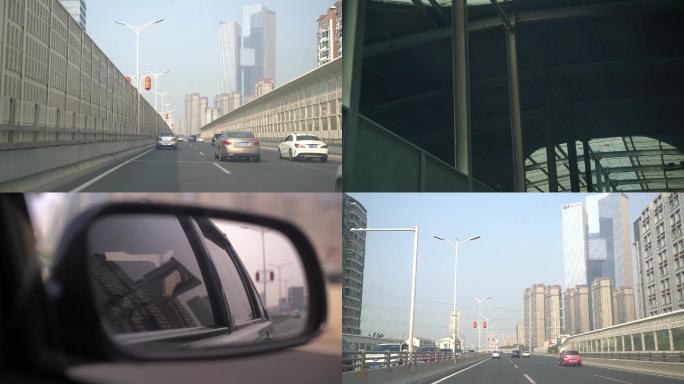 出车 开车 南京 应天高架隧道 光影